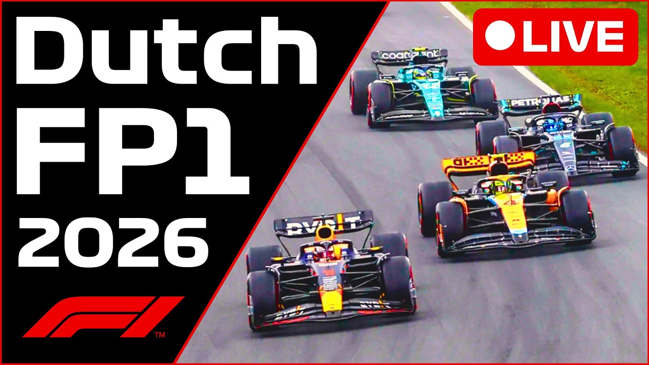 🔴F1 LIVE - DUTCH FP1 - Commentary + Live Timing