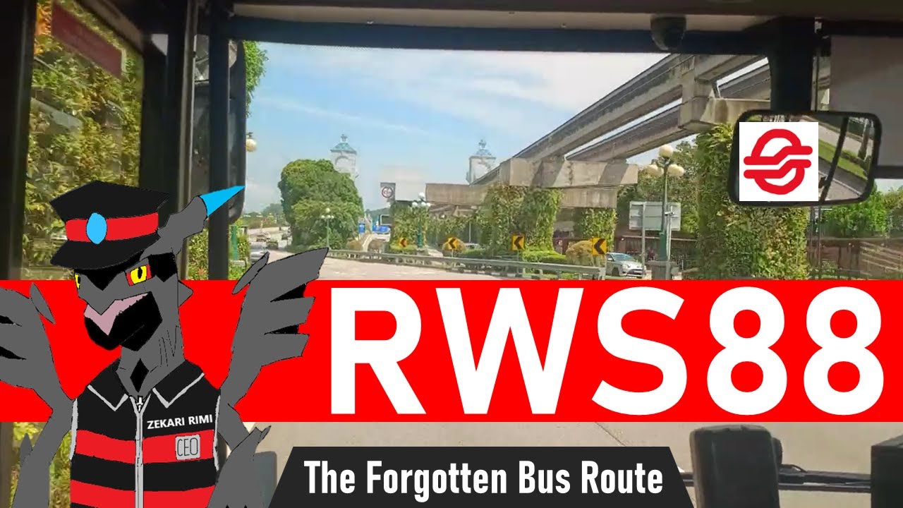 [全区間前面展望] SMRT Bus Service RWS88, Coleman Street - Hill Street - High Street - Resorts World Sentosa