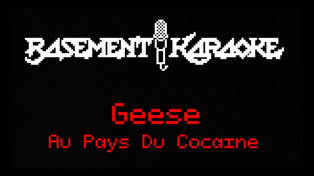 Geese - AU PAYS DU COCAINE - Basement Karaoke - Instrumental with lyrics
