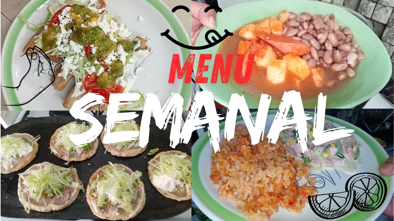 Menu Semanal / Ideas para tus comidas fácil rico económico y rendidor #corderitomiriam #menusemanal