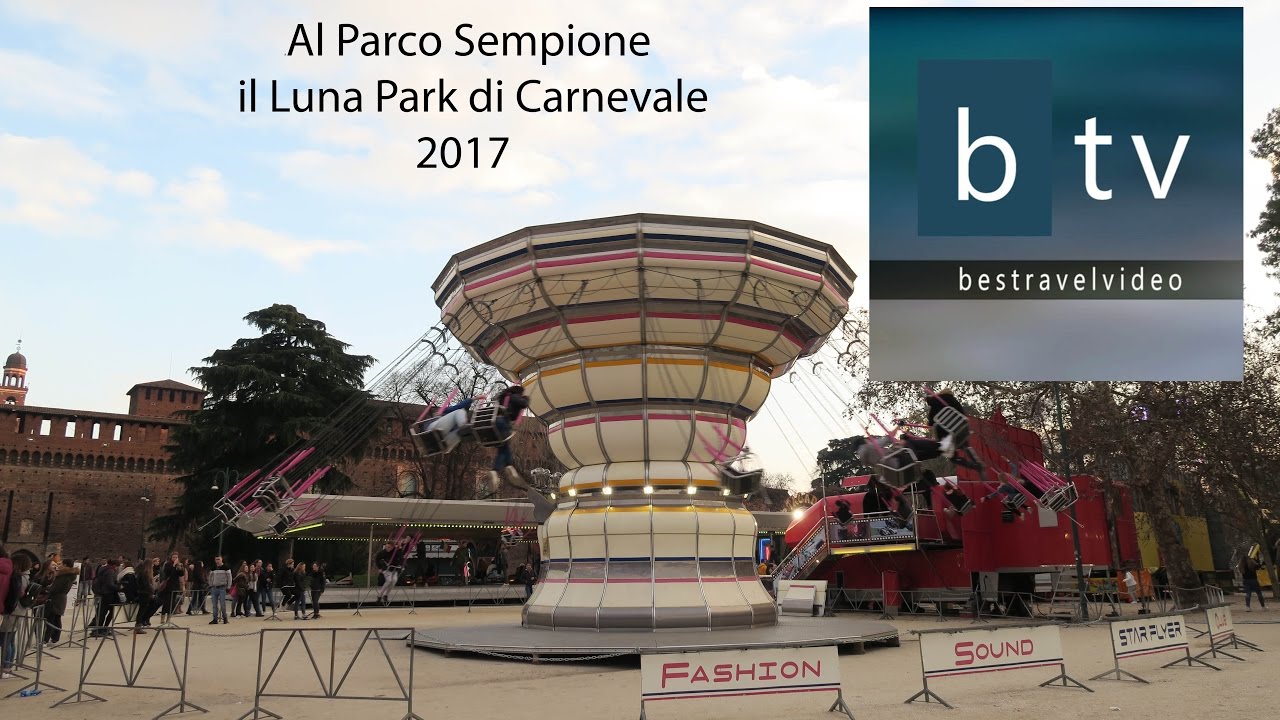 Milano 2017 Al Parco Sempione il Luna Park di Carnevale 2017