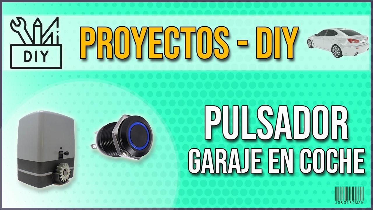 DIY ✅  Instalar PULSADOR  para PUERTA de GARAJE en el COCHE 🚗