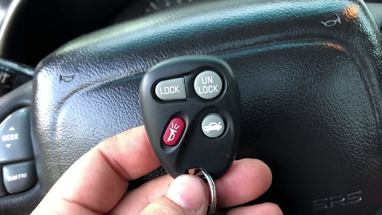 2002 Pontiac Trans Am WS6 keyless remote programming