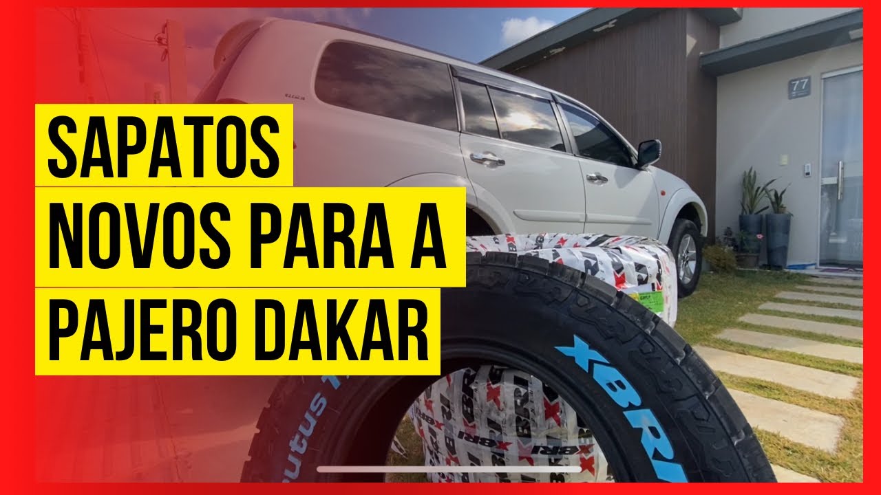Colocando pneus 265 70 R17 na Pajero Dakar