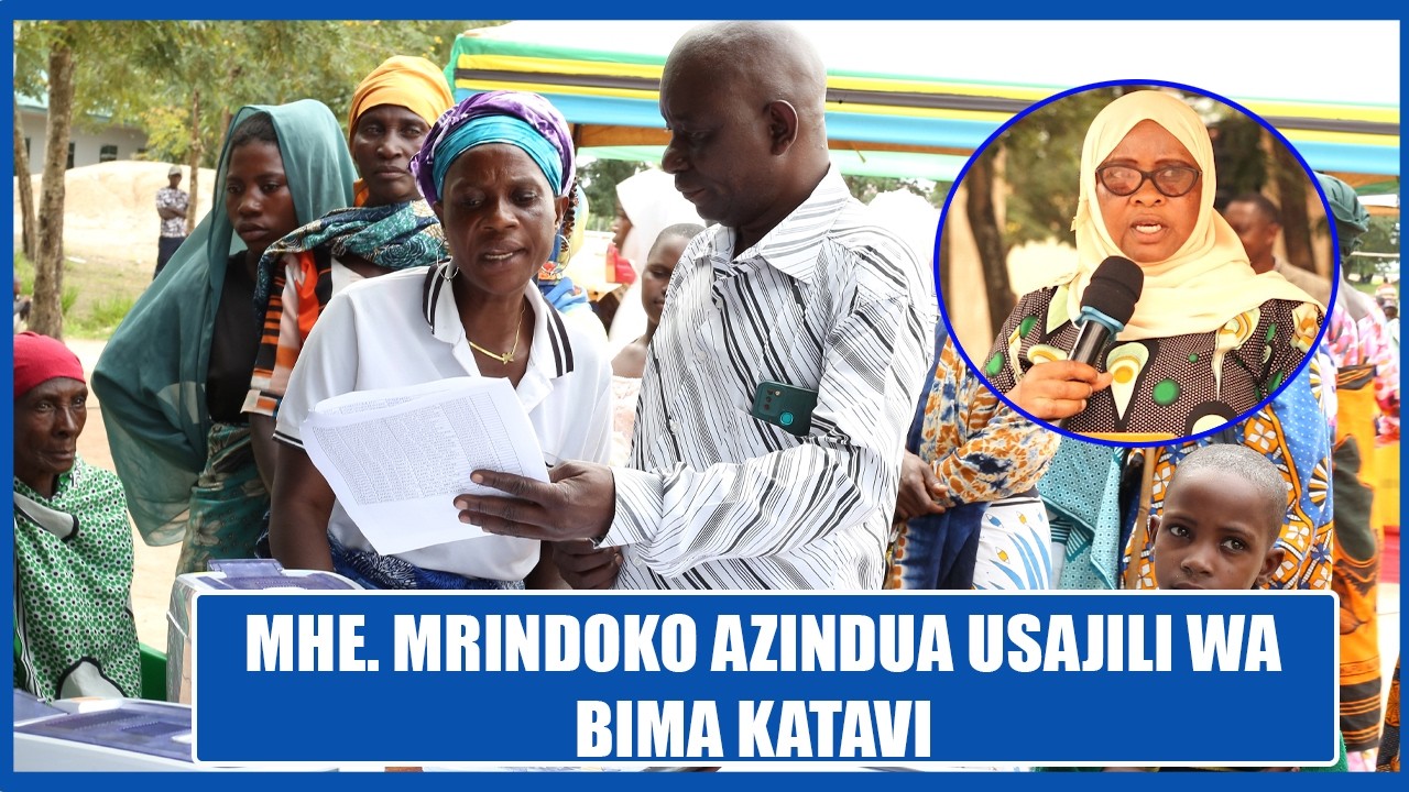 TAZAMA MKUU WA MKOA WA KATAVI AKIZINDUA ZOEZI LA BIMA YA AFYA KATAVI