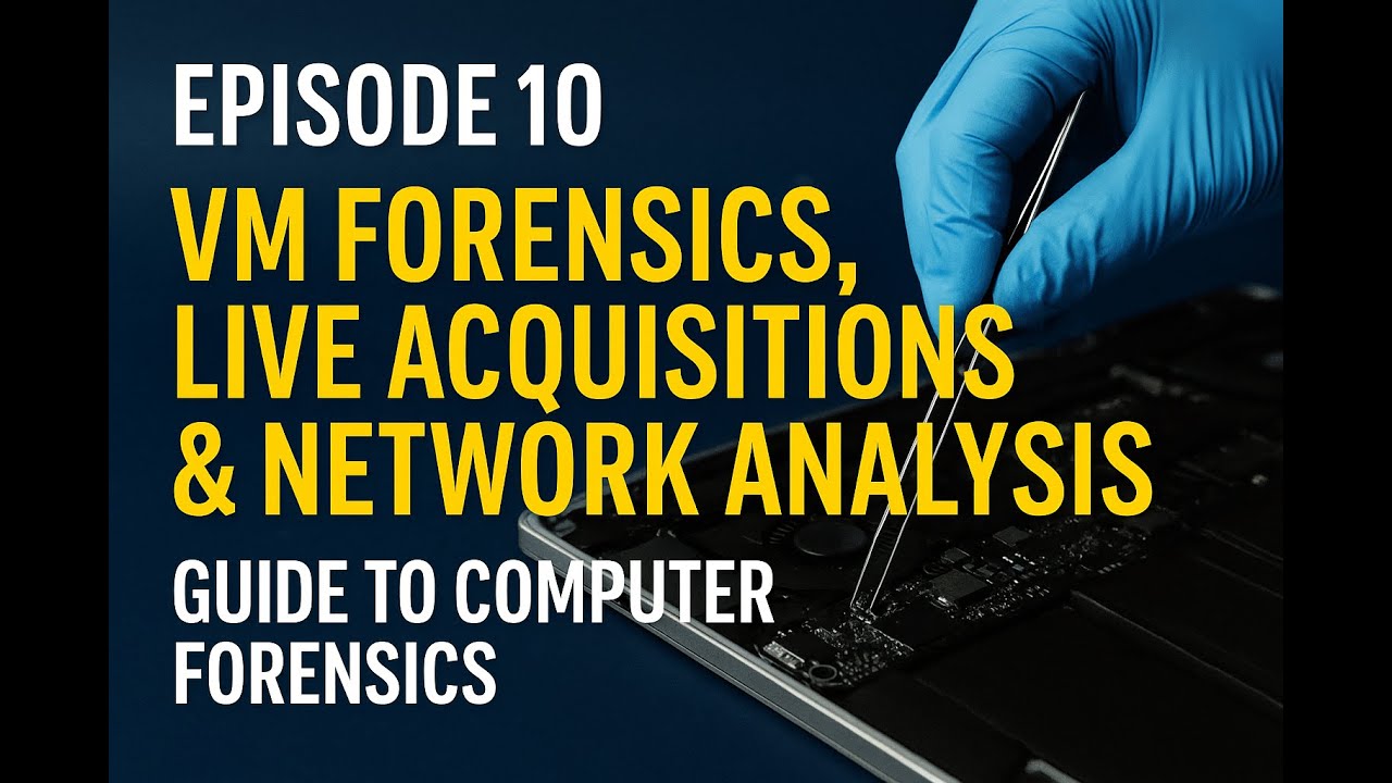 Episode 10 &ndash; VM Forensics, Live Acquisitions & Network Analysis | Guide to Computer Forensics