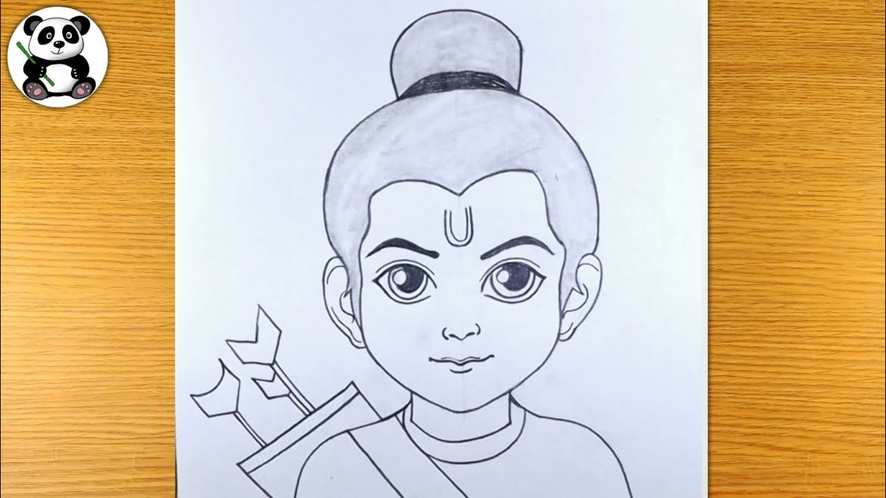 God ram pencil sketch | ramayan drawing |diwali drawing | easy drawing | how to draw​⁠