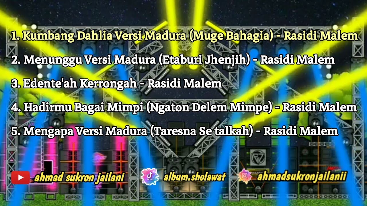 TERBARU!! ALBUM LAGU MADURA GALAU VIRAL 2025 VERSI RASIDI MALEM