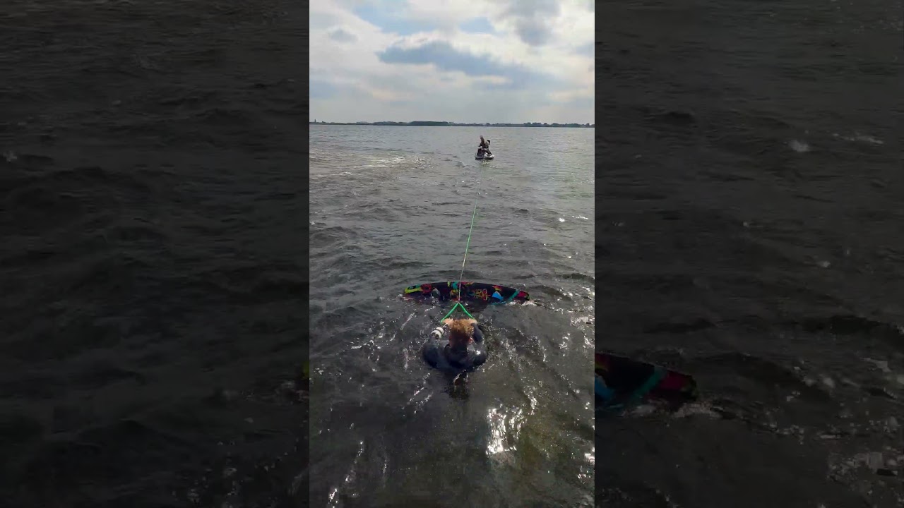 Wakeboarding behind a seadoo spark#shorts