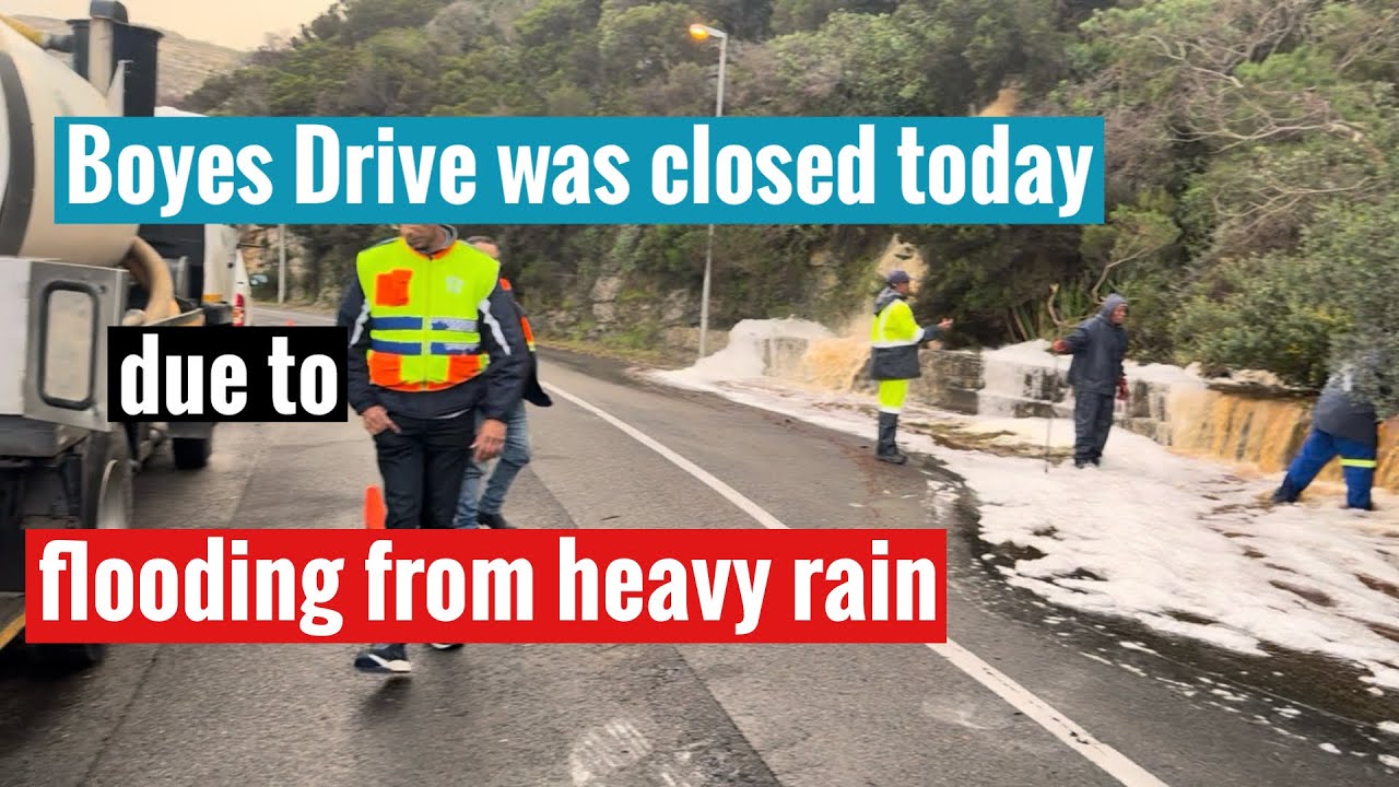 Boyes Drive was closed today due to flooding - 09 July 2024