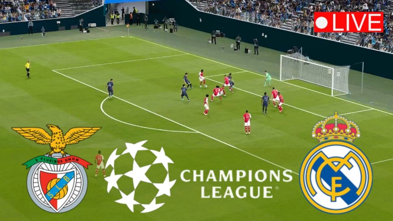 بث مباشر مباراة ريال مدريد ضد بنفيكا اليوم دوري أبطال اوروبا 2026 | PES Gameplay