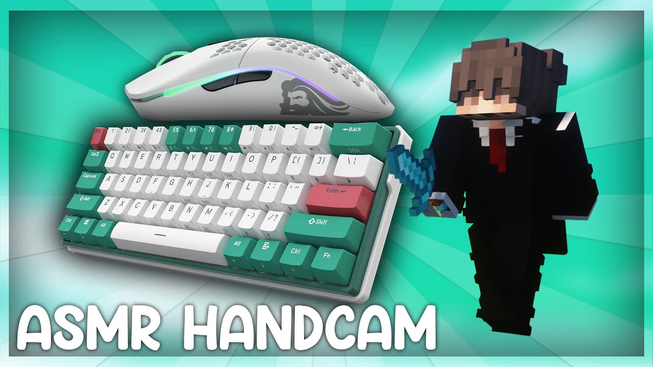 (Handcam) Keyboard + Mouse ASMR Sounds V.16 | The Hive Skywars