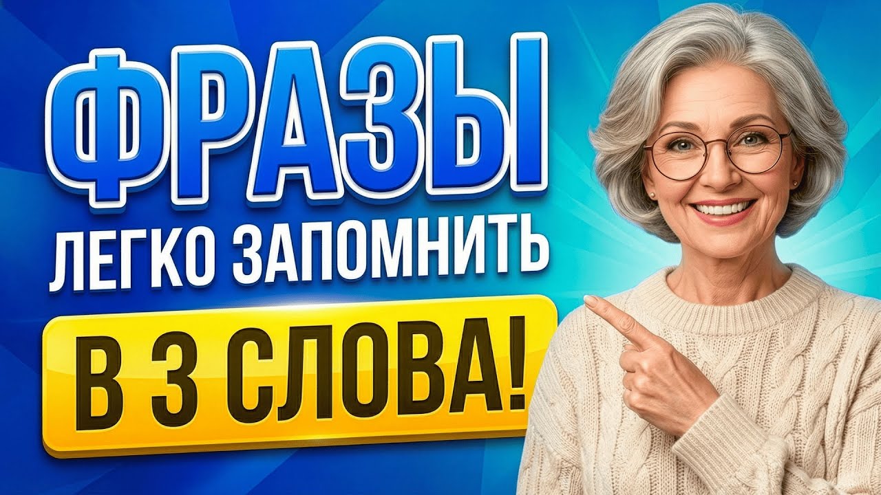 Английские ФРАЗЫ в 3 слова (легко запомнить!)