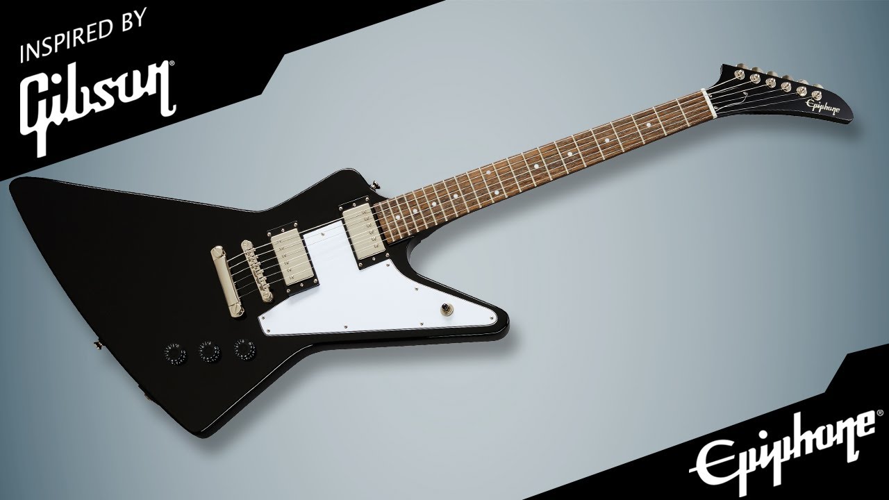 Epiphone Explorer Ebony sound & review.
