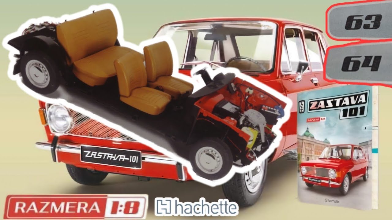 Zastava 101 model 1:8 Part 63-64 Hachette