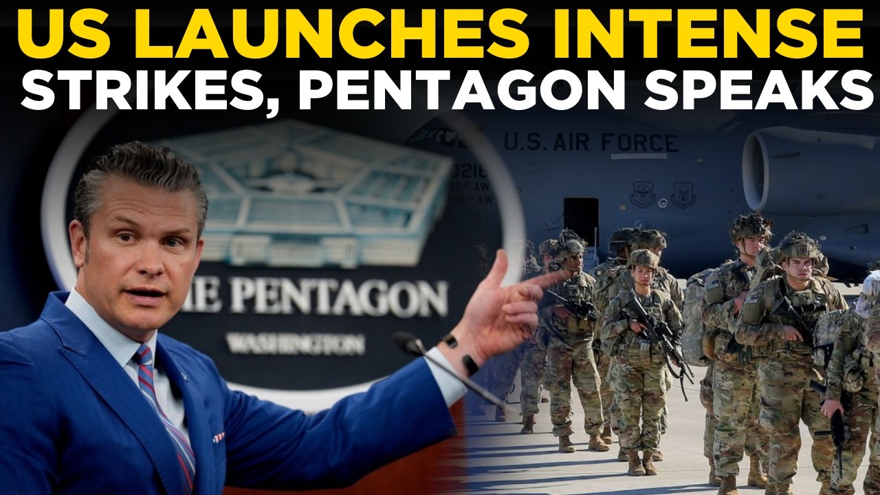 LIVE: Pentagon Confirms Intense US Strikes On Iran | Pete Hegseth Briefing | US News Live