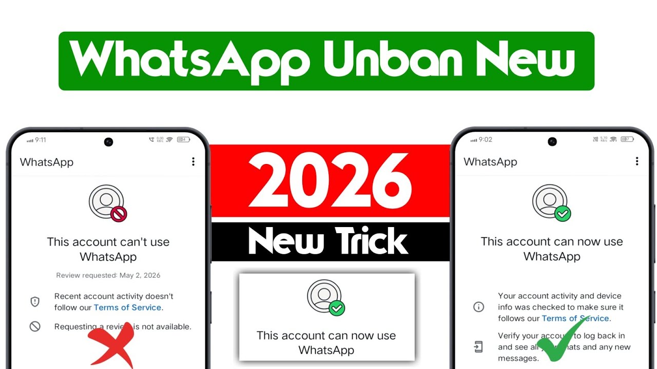 WhatsApp Ban Problem 2026 ✅ | This account can't use WhatsApp Problem New Solution 2026