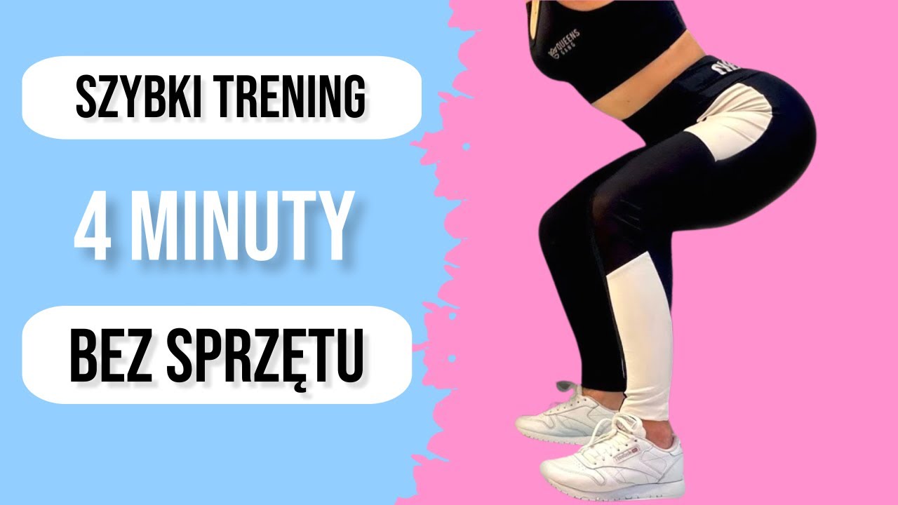 Trening w 4 minuty- tabata na nogi i pośladki w domu - Kasia Dziurska