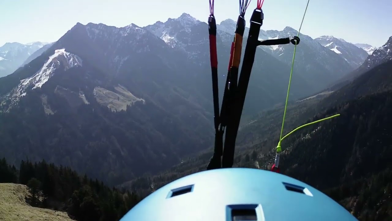 Erstflug mit dem Gleitschirm vom Vorderälpele nach Feldkirch (Paragleiten, Hike & Fly)