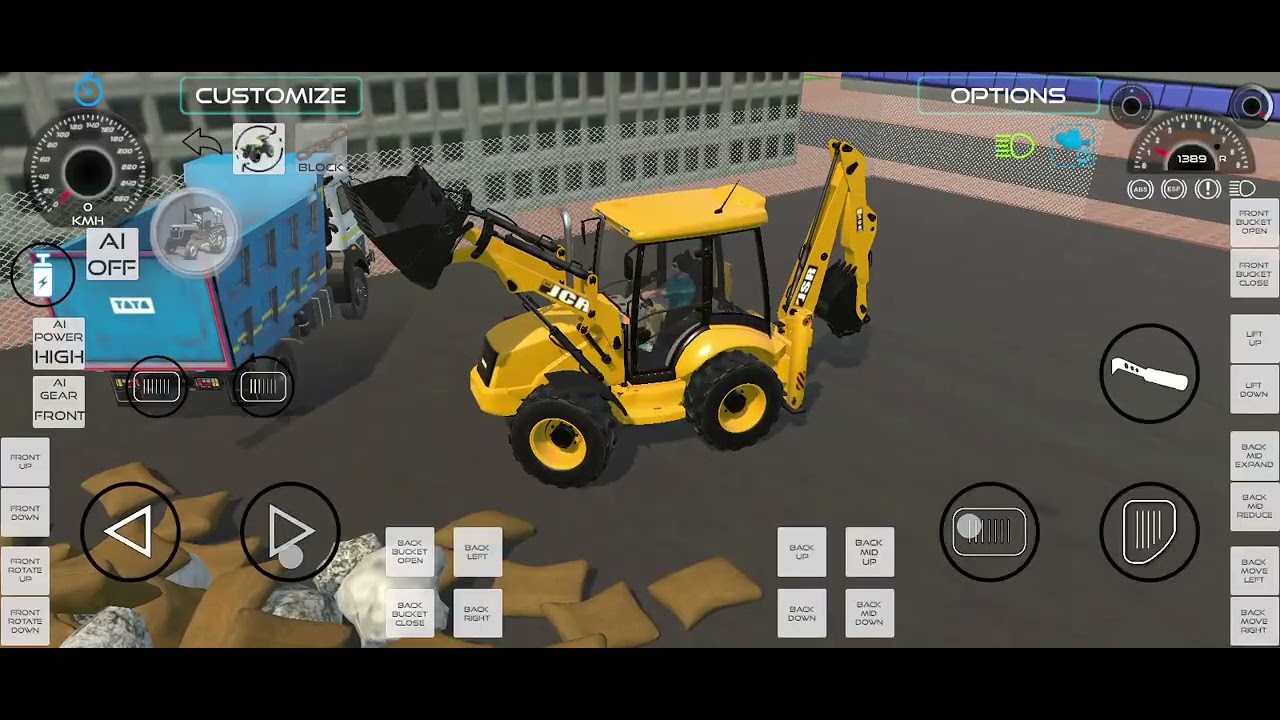 JCB or 2 truck 🚧 JCB se tractor me pathar bhare Gaye thar roxx🤍