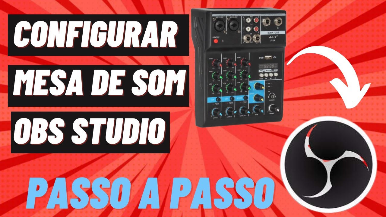 como configurar mesa de som no OBS STUDIO 2021