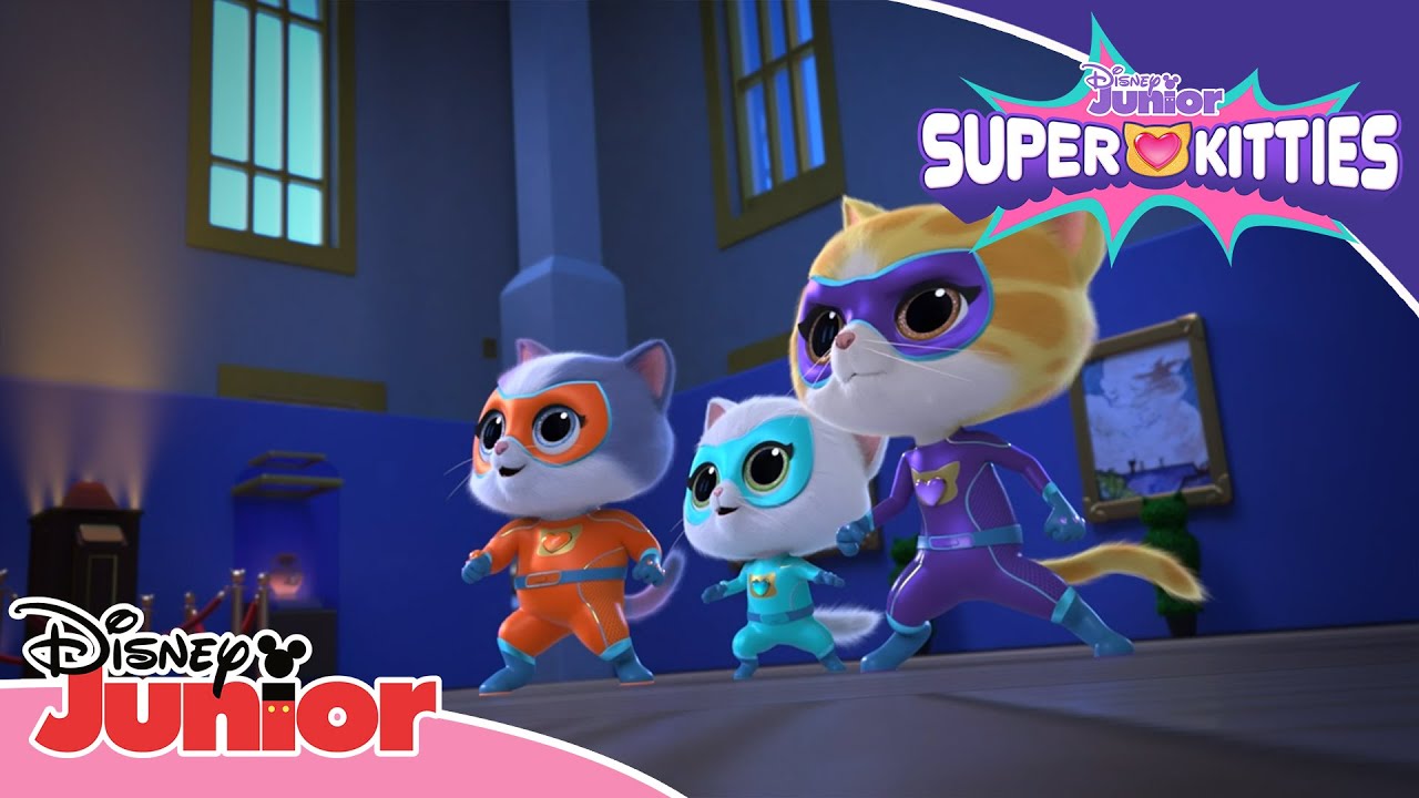 SuperKattungar-statyn har blivit stulen| SuperKattungar | Disney Junior Sverige