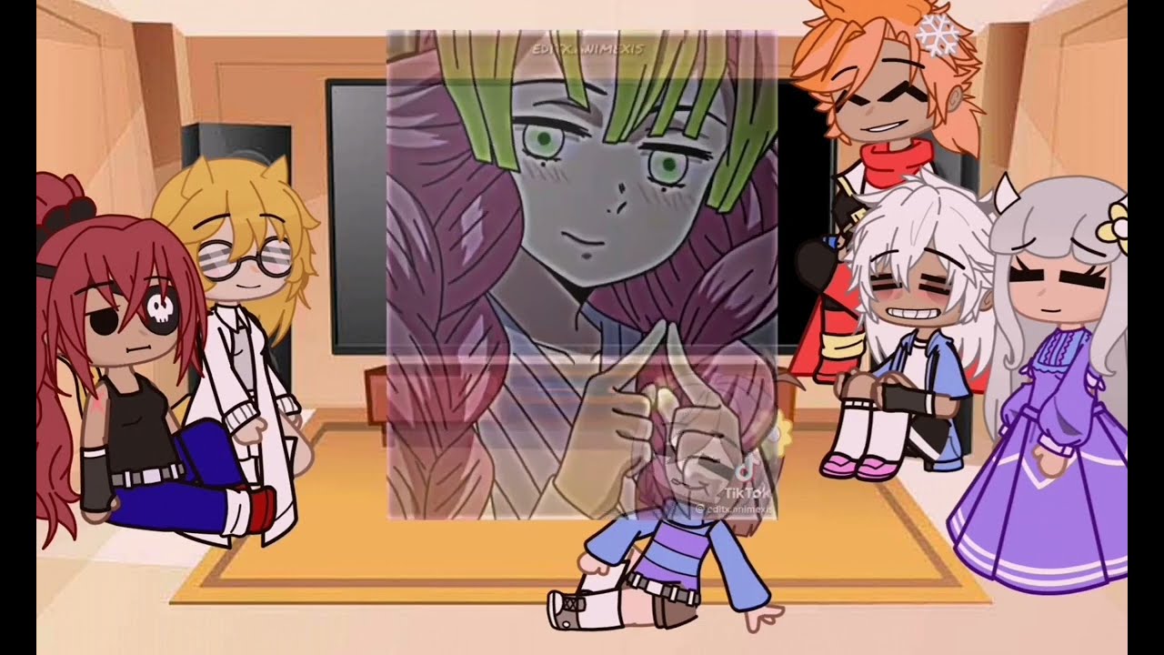 Undertale react to (fem) y/n as mitsuri part 3(last part)( and shinobu)