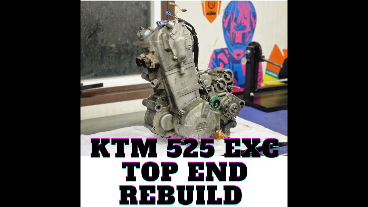 KTM 525 exc - cambio pistone e gioco valvole PARTE 1