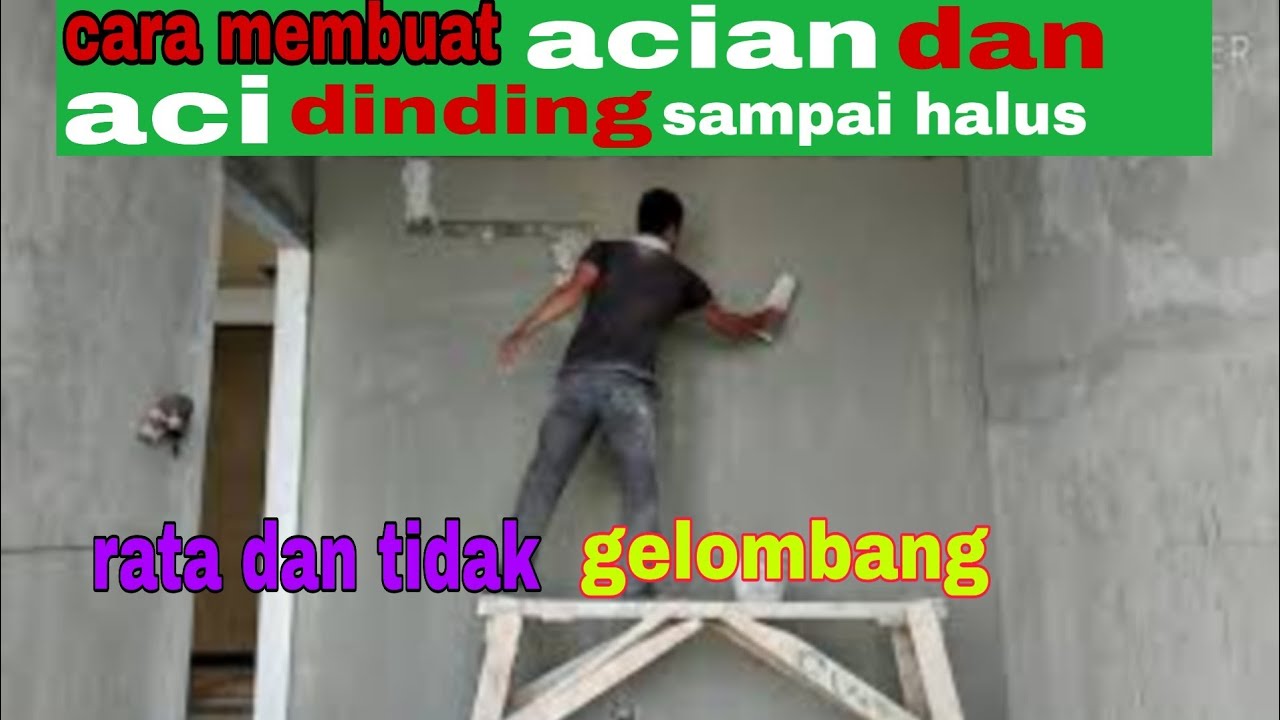 Cara ngaci menggunakan acian instan/mortar