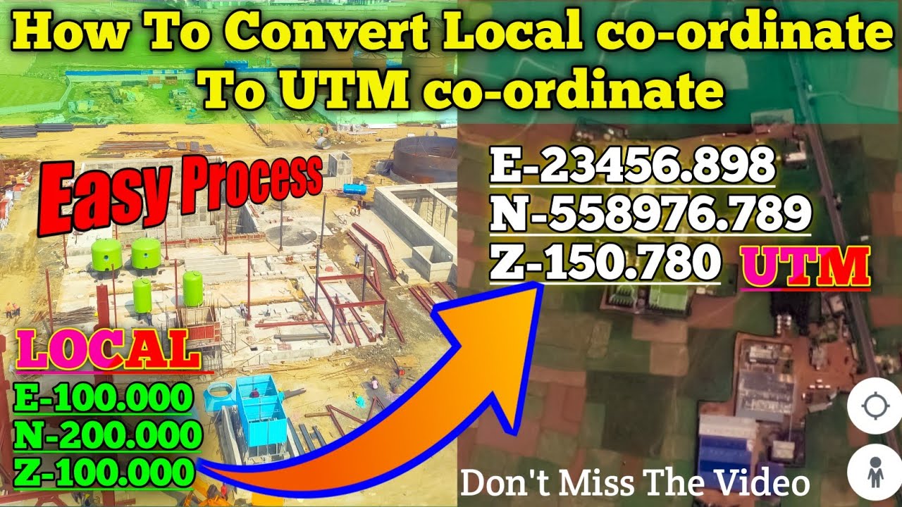 How To Convert Local Co-ordinate To UTM Co-ordinate | What is The UTM Coordinate | UTM Coordinator