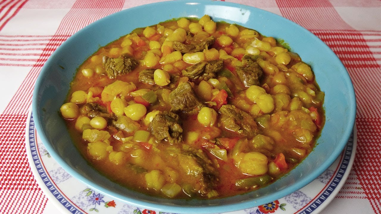 POTAJE DE GARBANZOS Y HABICHUELAS BLANCAS