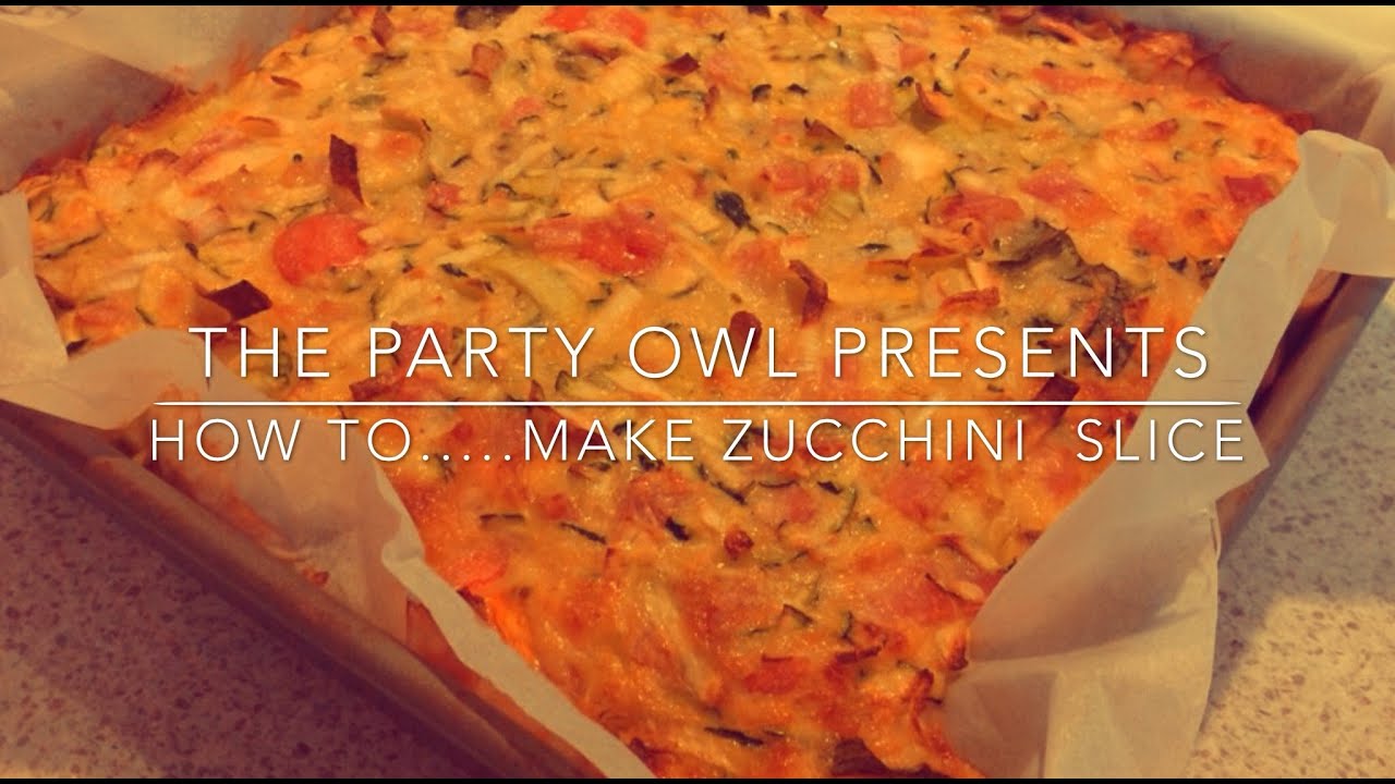How To.....Make Zucchini Slice