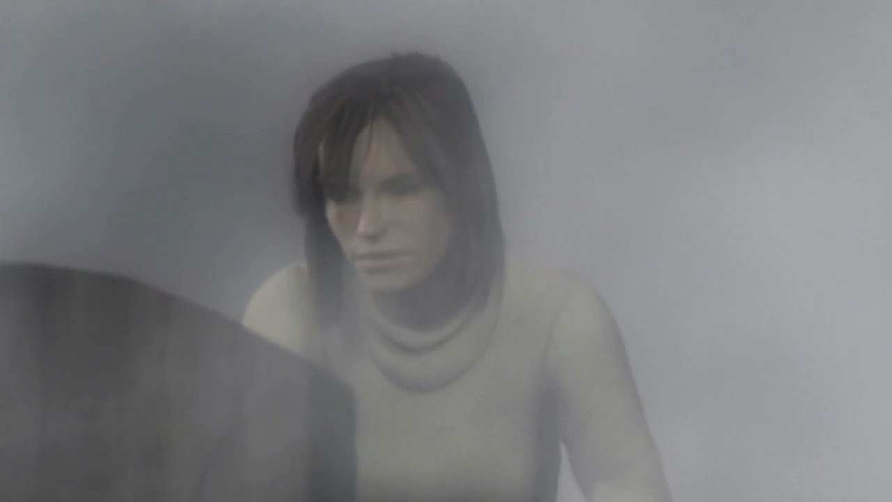 Silent Hill 2 Джеймс встречает Анджелу на кладбище