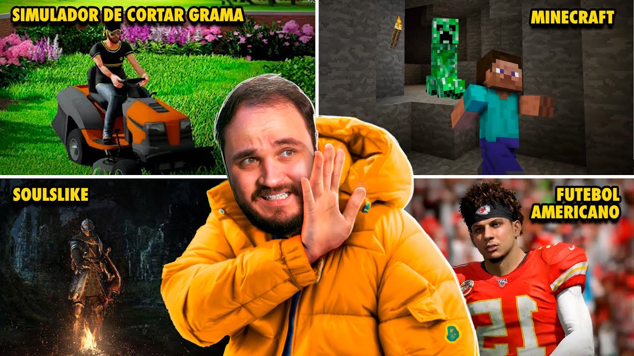 Joguei games que eu JAMAIS jogaria (Se não fosse esse vídeo)