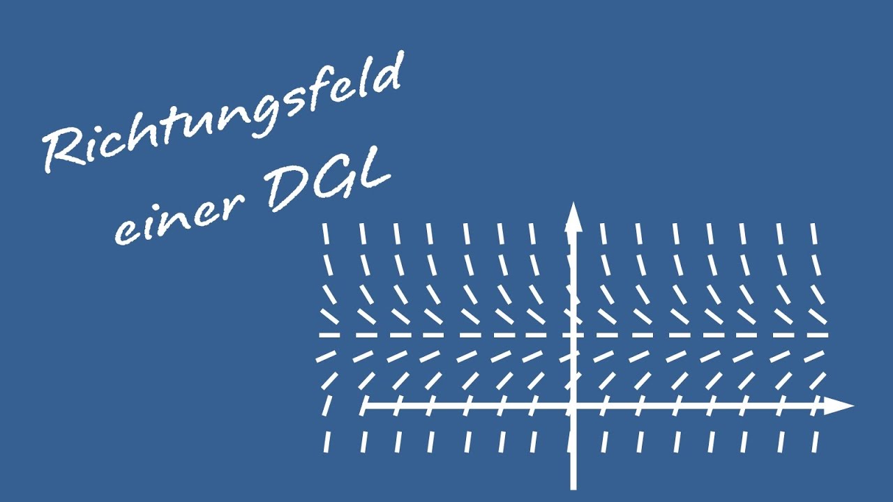 Differentialgleichungen - Richtungsfeld einer Differentialgleichung (DGL)