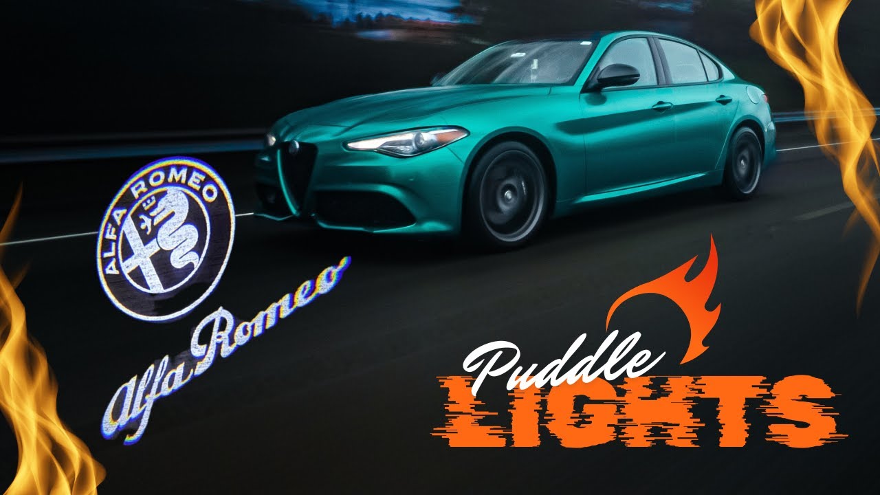 Проектор логотипа Alfa Romeo на дверь &ndash; ультраяркий! 🚗💡