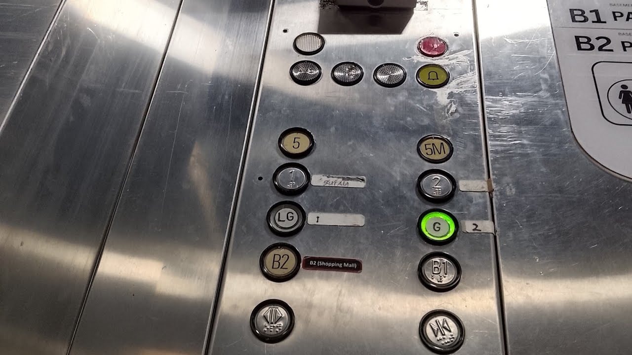 Schindler 5400 MRL elevators at Boulevard Shopping Mall New Wing - Kuching Sarawak, MY