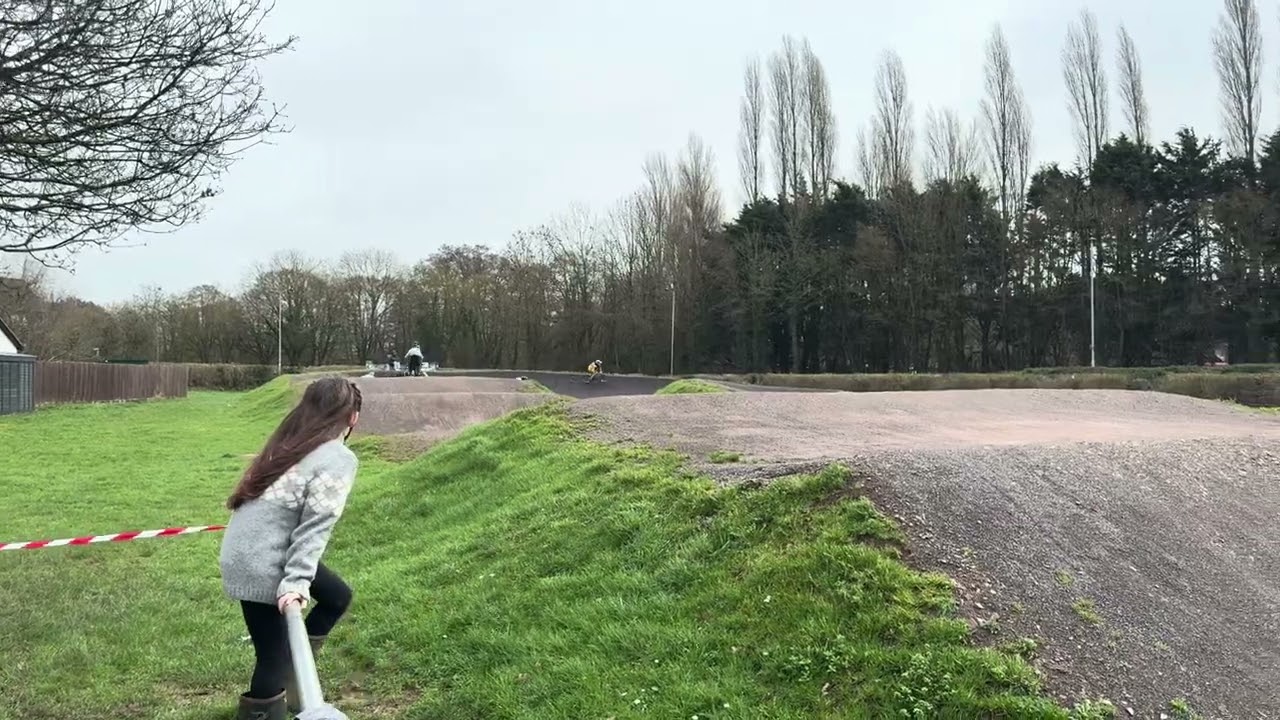 Harvey gatting back on his BMX bike