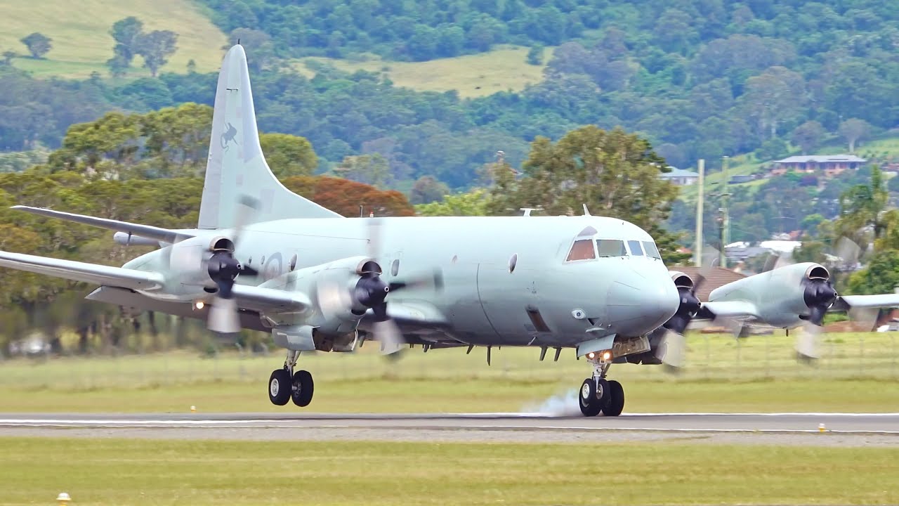 ex-RAAF Lockheed AP-3C Orion Post-Maintenance Air Check (2 Rejected Takeoff Tests)