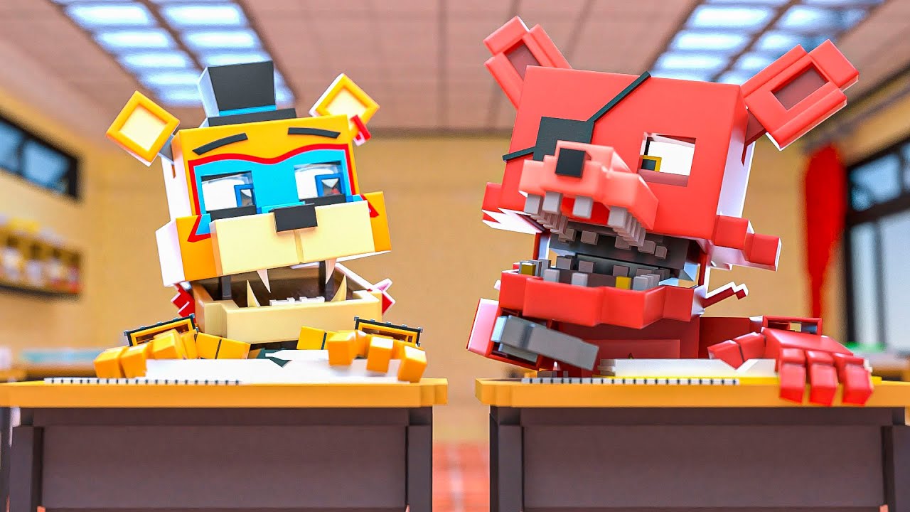 Minecraft FNAF Five Nights at Freddys School! (Minecraft Roleplay)