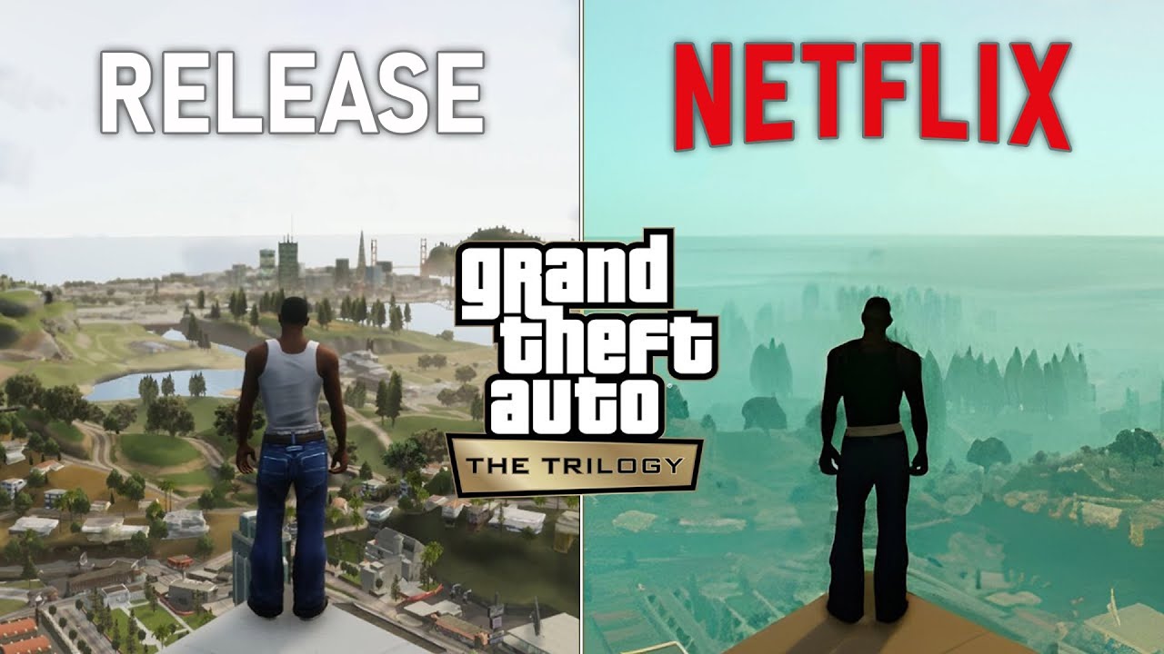 GTA Trilogy: Definitive Edition - Release vs Netflix Mobile Comparison