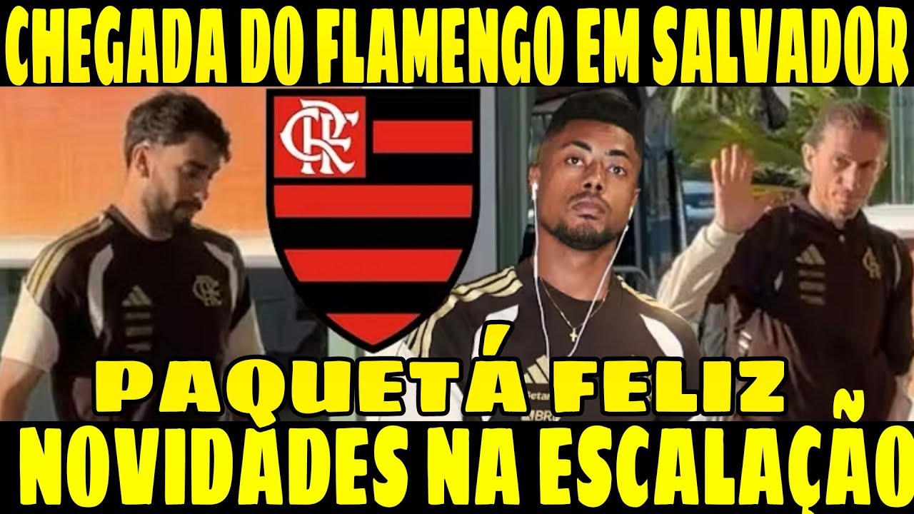 CHEGADA DO FLAMENGO AO HOTEL EM SALVADOR! 