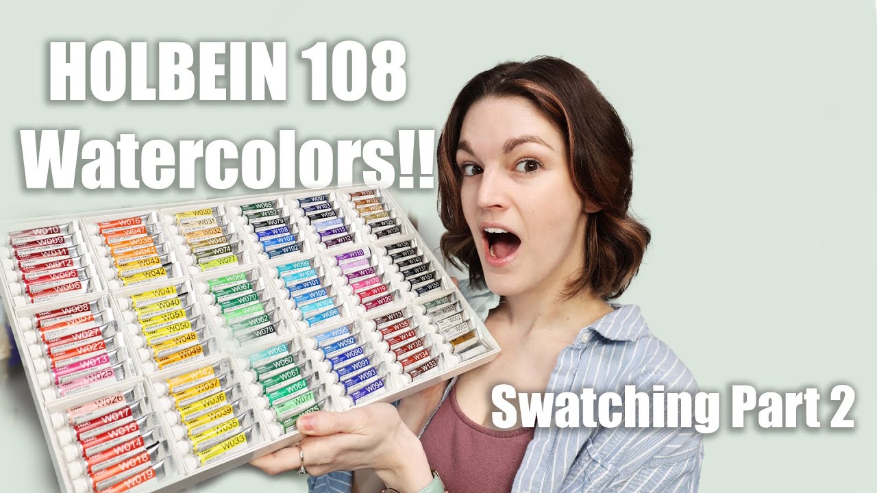 Holbein 108 Watercolor Set Swatching Part 2