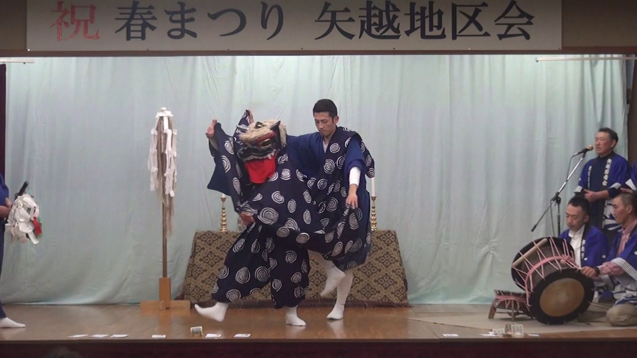 佐井村　矢越地区の神楽（平成29年矢越地区春祭り）