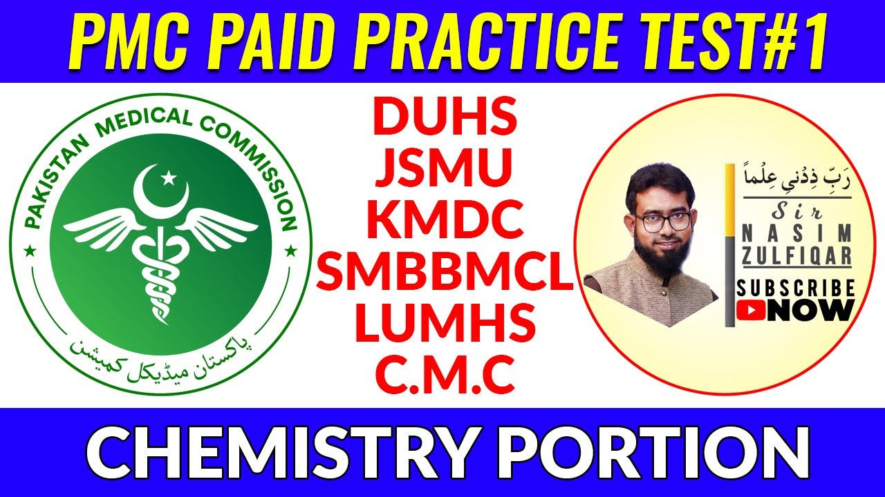 PMC Paid Practice Test#1 (Chemistry Key)