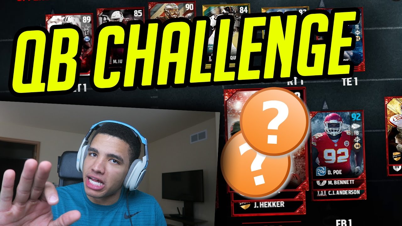 THIS CARD IS AMAZING!! QB CHALLENGE - MADDEN 17 ULTIMATE TEAM