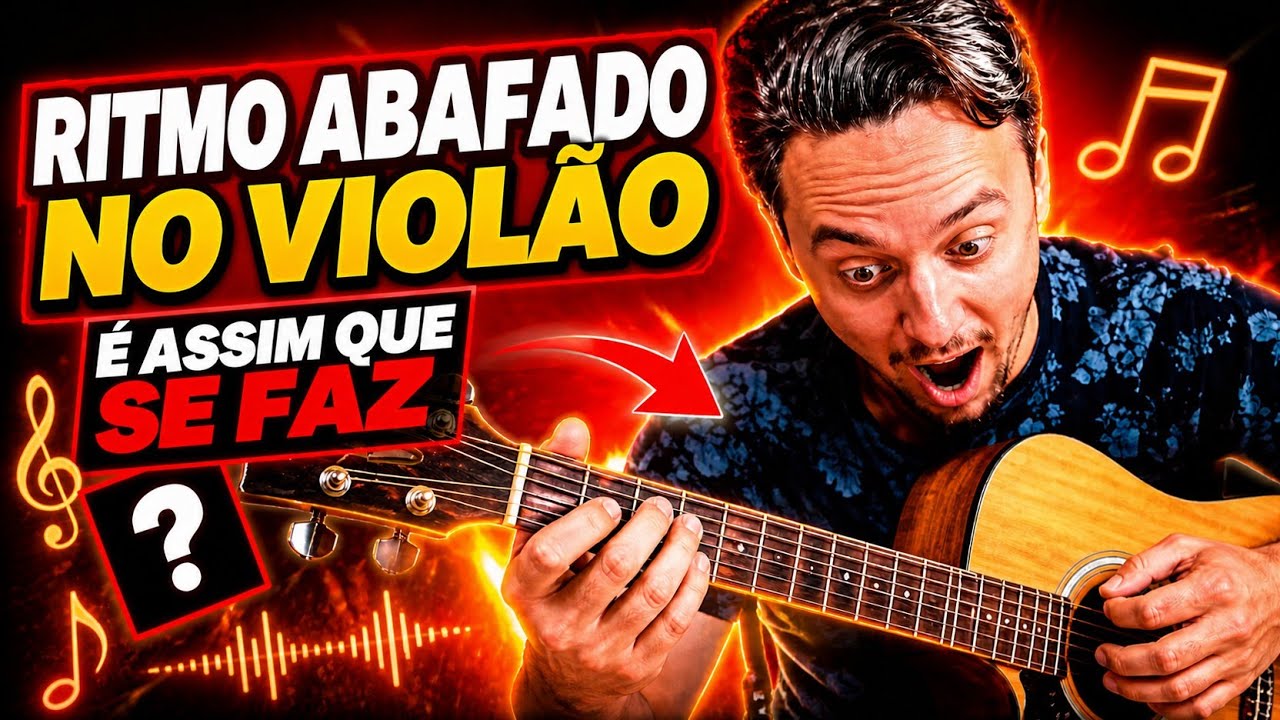 😱COMO FAZER RITMOS PERCUSSIVOS NO VIOLÃO (GUIA COMPLETO) Batida Abafada APRENDA AGORA!