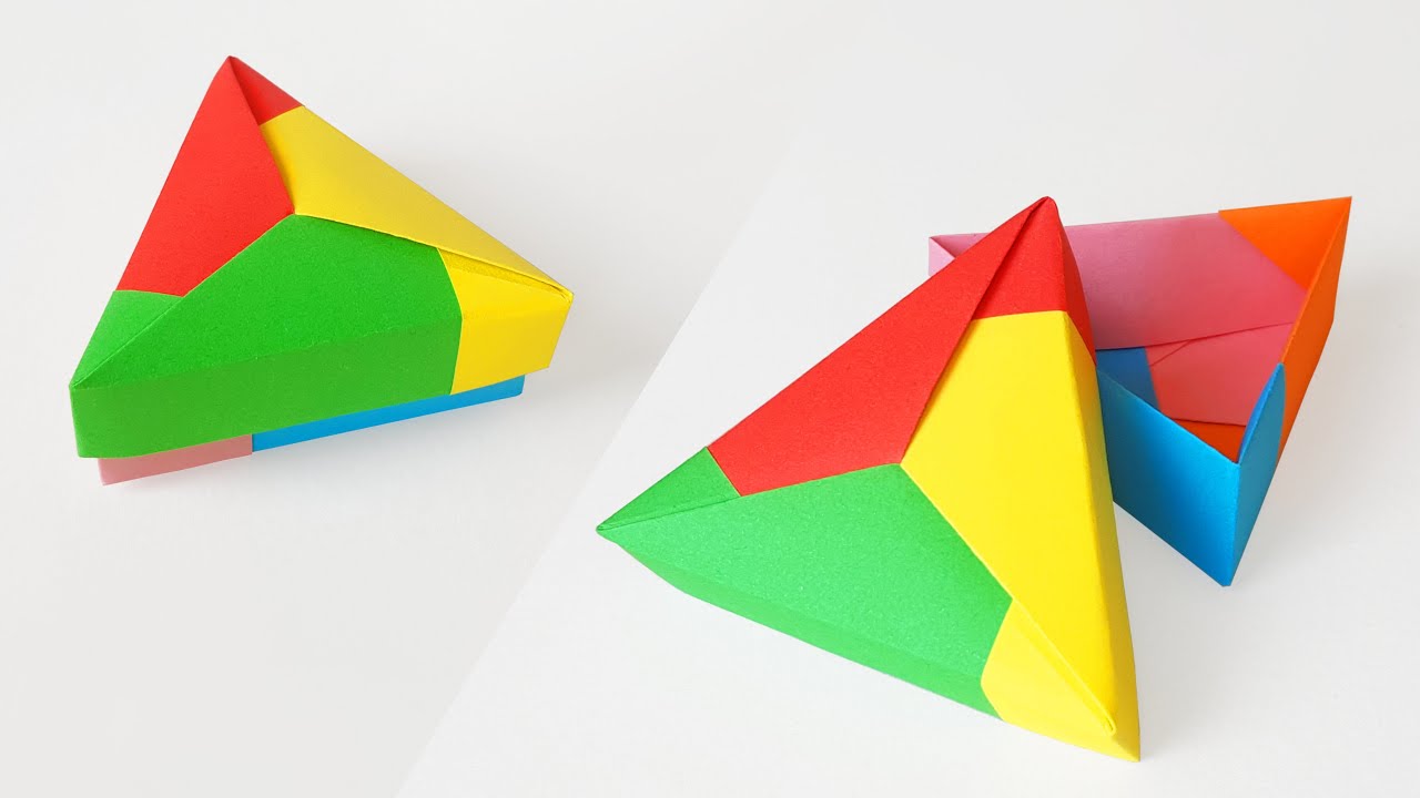 Comment faire une BOITE TRIANGULAIRE en ORIGAMI