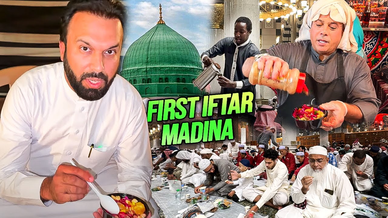 1st IFTAR in Masjid Nabawi 💚 & Ramadan Night Scenes in Madina ✨ Giveaway Details
