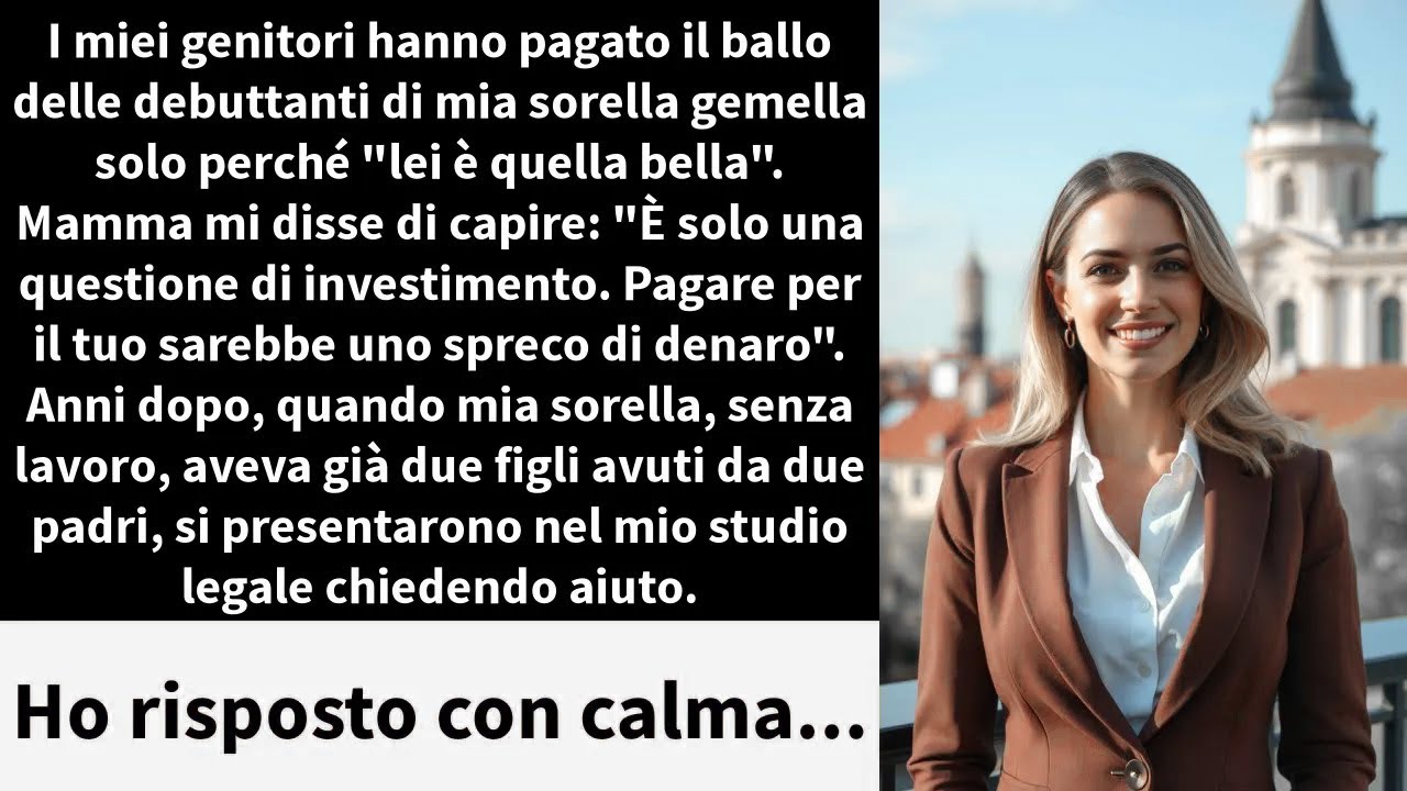 I miei genitori hanno pagato il ballo delle debuttanti di mia sorella gemella solo perché